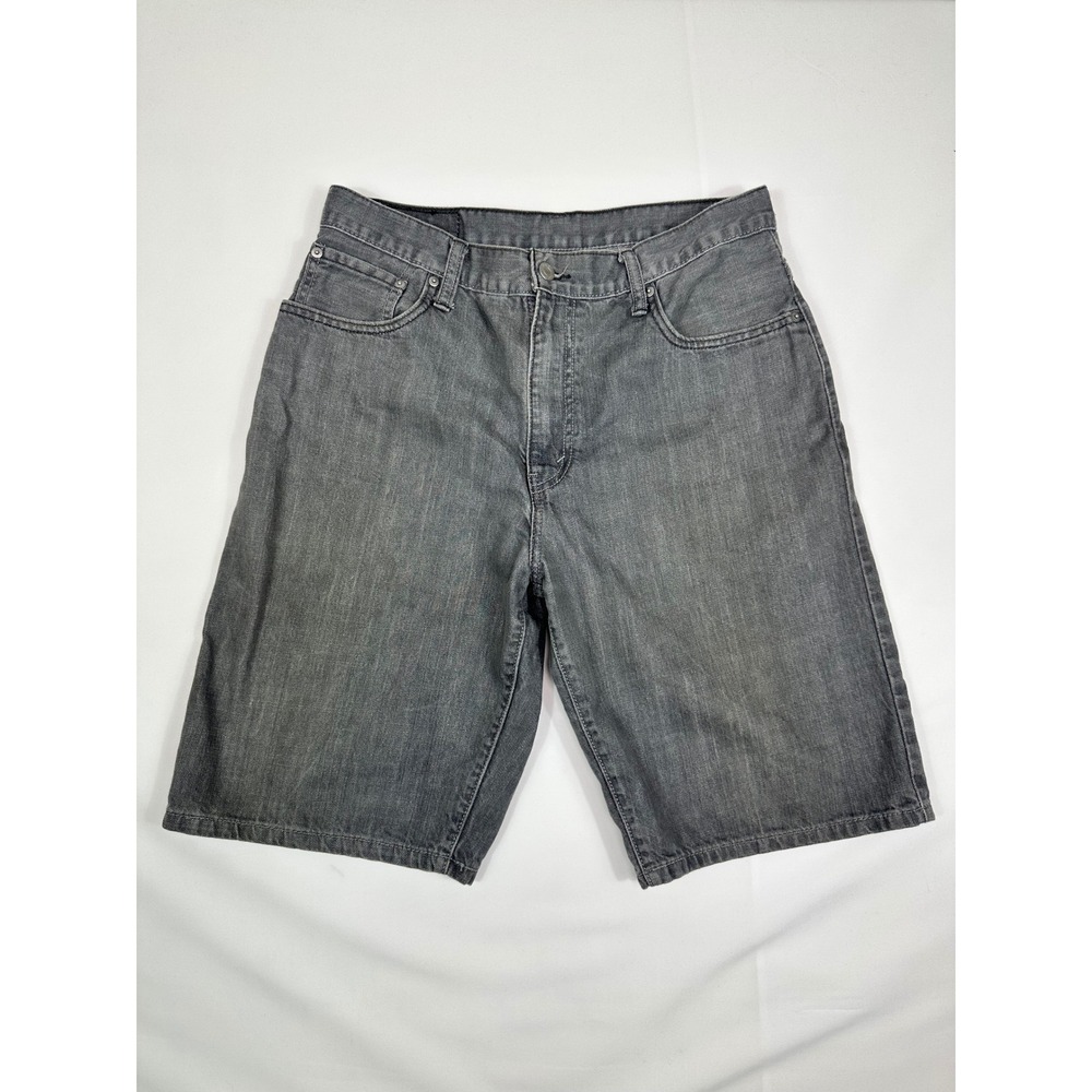 Levi's 569 Loose Straight Denim Shorts Men's Gray W34